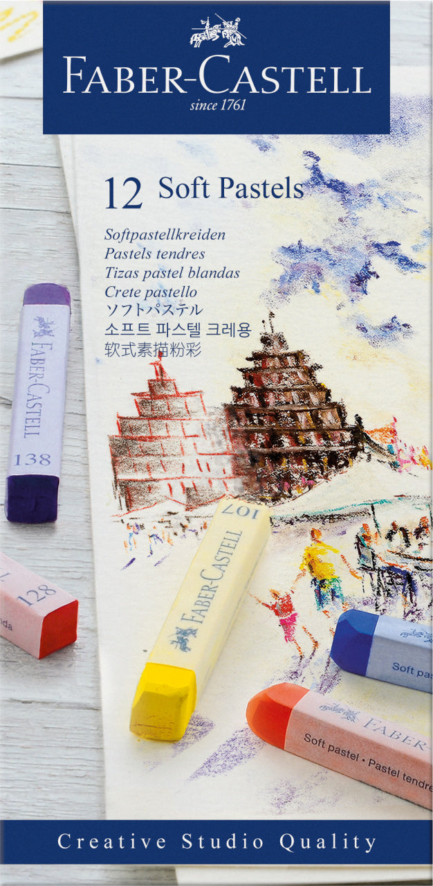 CREIOANE PASTEL SOFT 12 CULORI FABER-CASTELL CREIOANE PASTEL SOFT 12 CULORI FABER-CASTELL